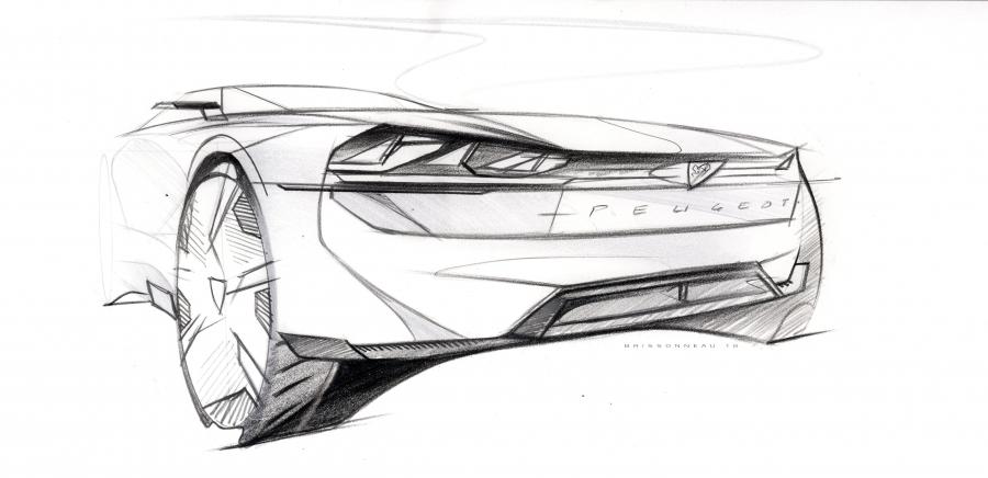 Эскиз Peugeot e-Legend Concept 2018 года  (фото 78 из 85)